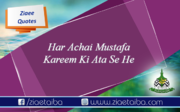 ہر اچھائی مصطفی کریمﷺ کی عطاء سے ہے