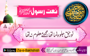 نور حق جلوہ نما تھا مجھے معلوم نہ تھا