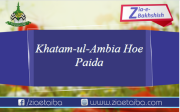 خاتم الانبیا ہوئے پیدا