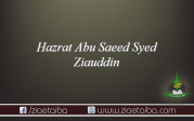 حضرت ابو سعید سید ضیاء الدین