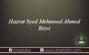 حضرت علامہ سید محمود احمد رضوی لاہور