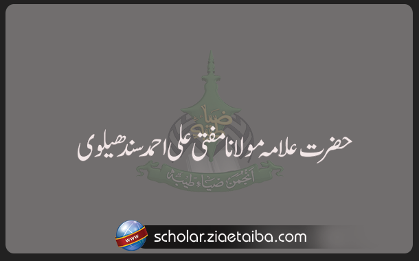 مفتی علی احمد سندھیلوی