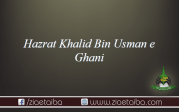 حضرت خالد بن عثمان غنی