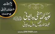مولانا عبیداللہ حنفی بدایونی
